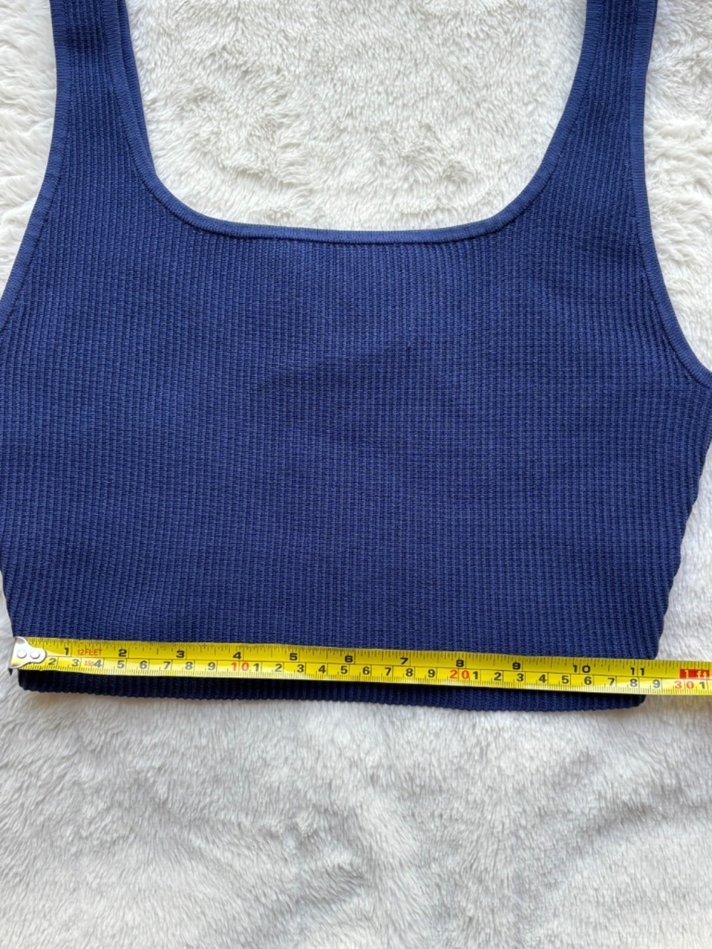 Babaton Navy Ribbed Square-Neck Tank - Picture 9 of 12